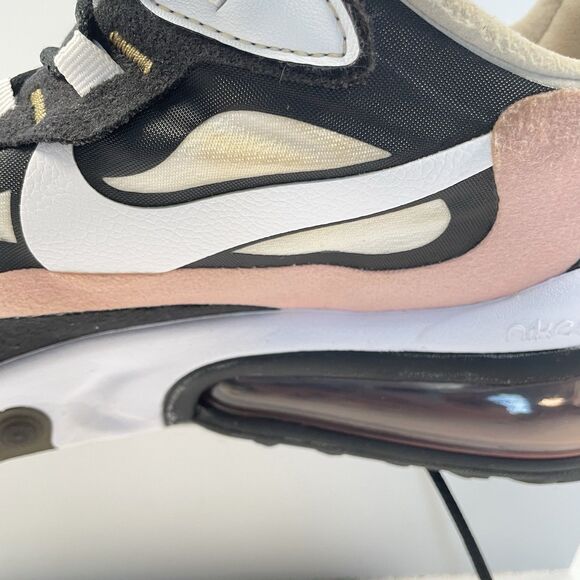 Nike Air Max 270 React Women Running Shoes Coral Black White AT6174-005 Size 8.5 - Picture 12 of 13